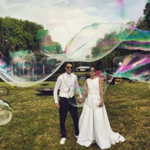 mariage sous les bulles géantes